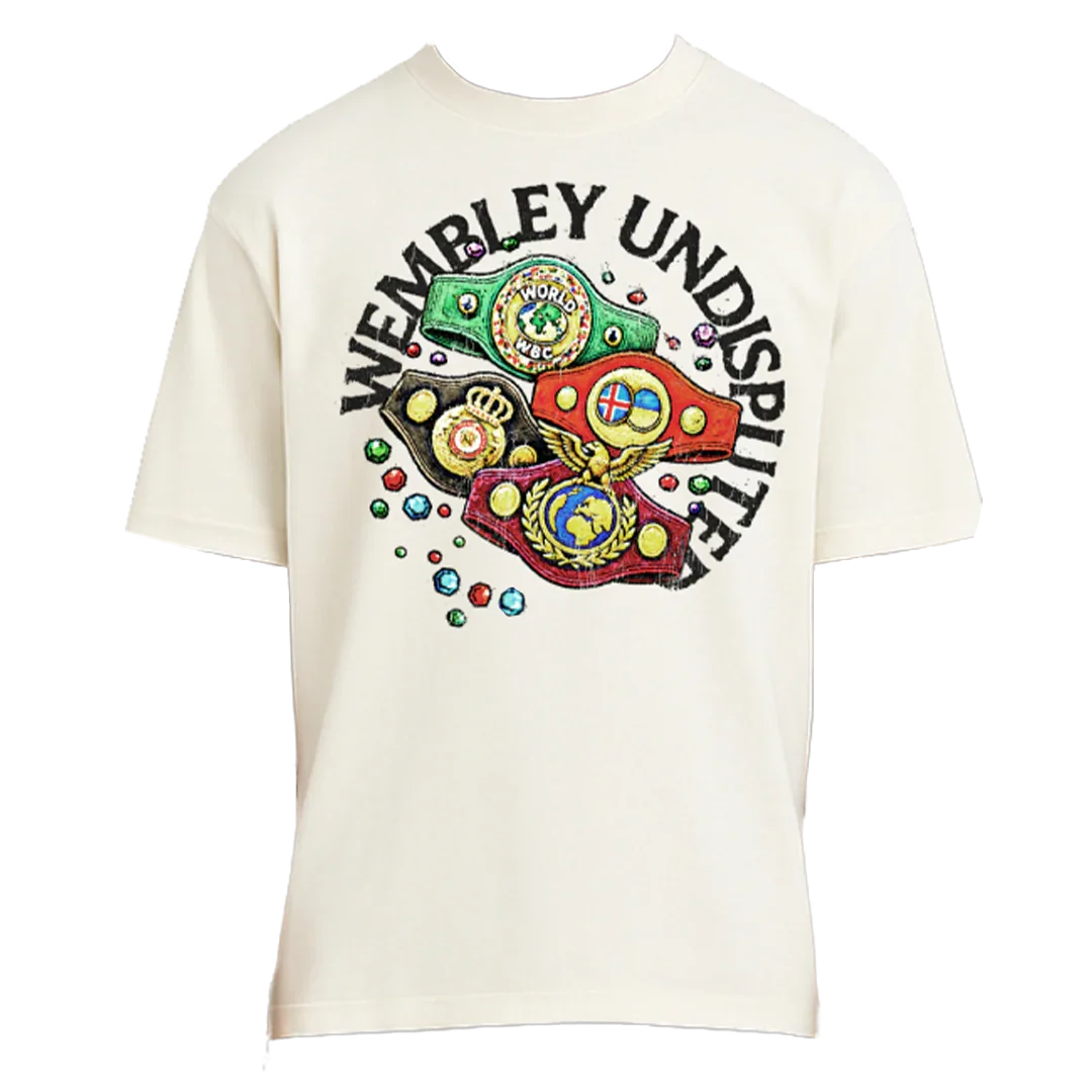 The Four Belts UNDISPUTED Short Sleeve Ecru T-Shirt