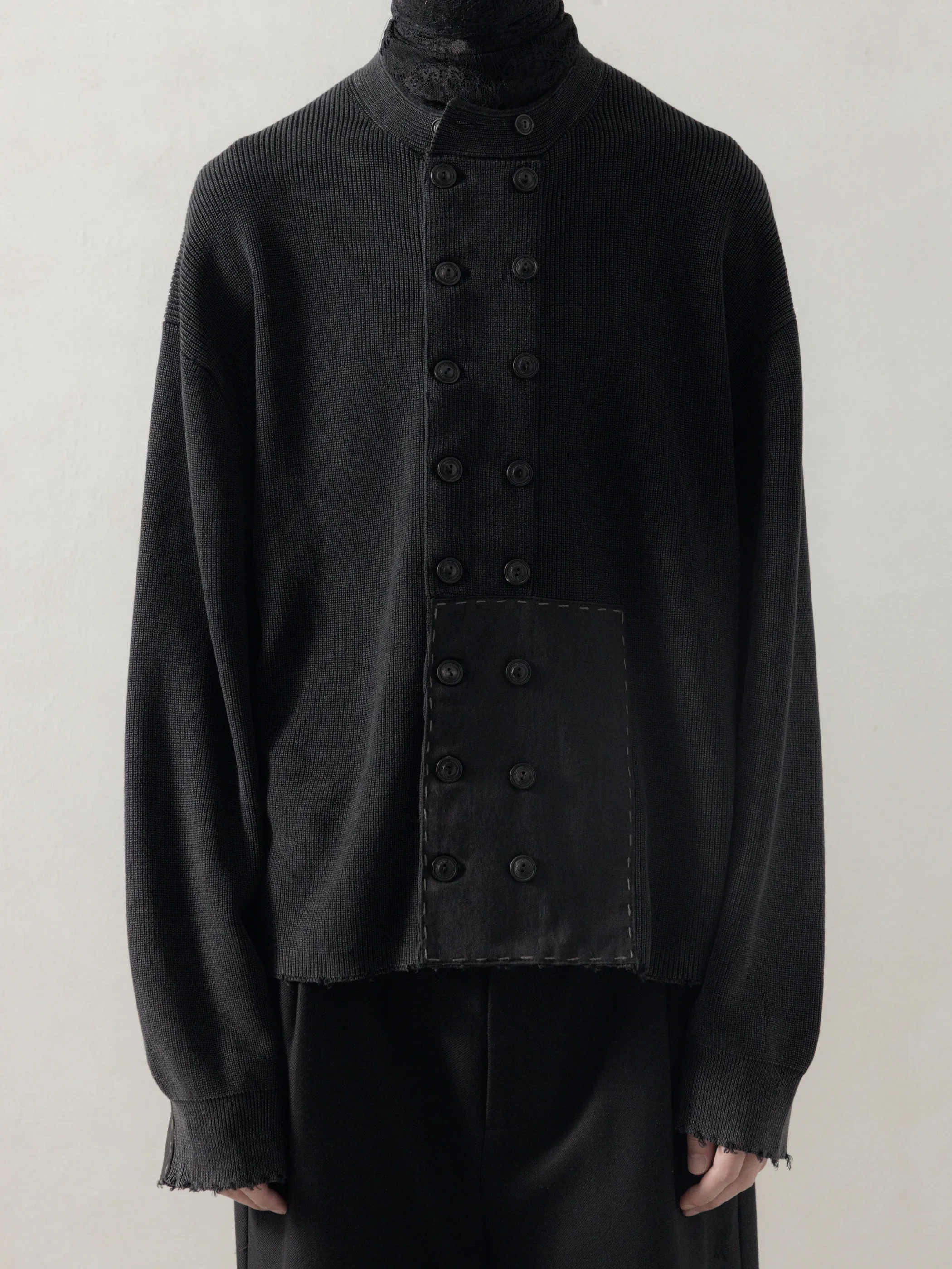 25FW｜Double Breasted Aged Knit