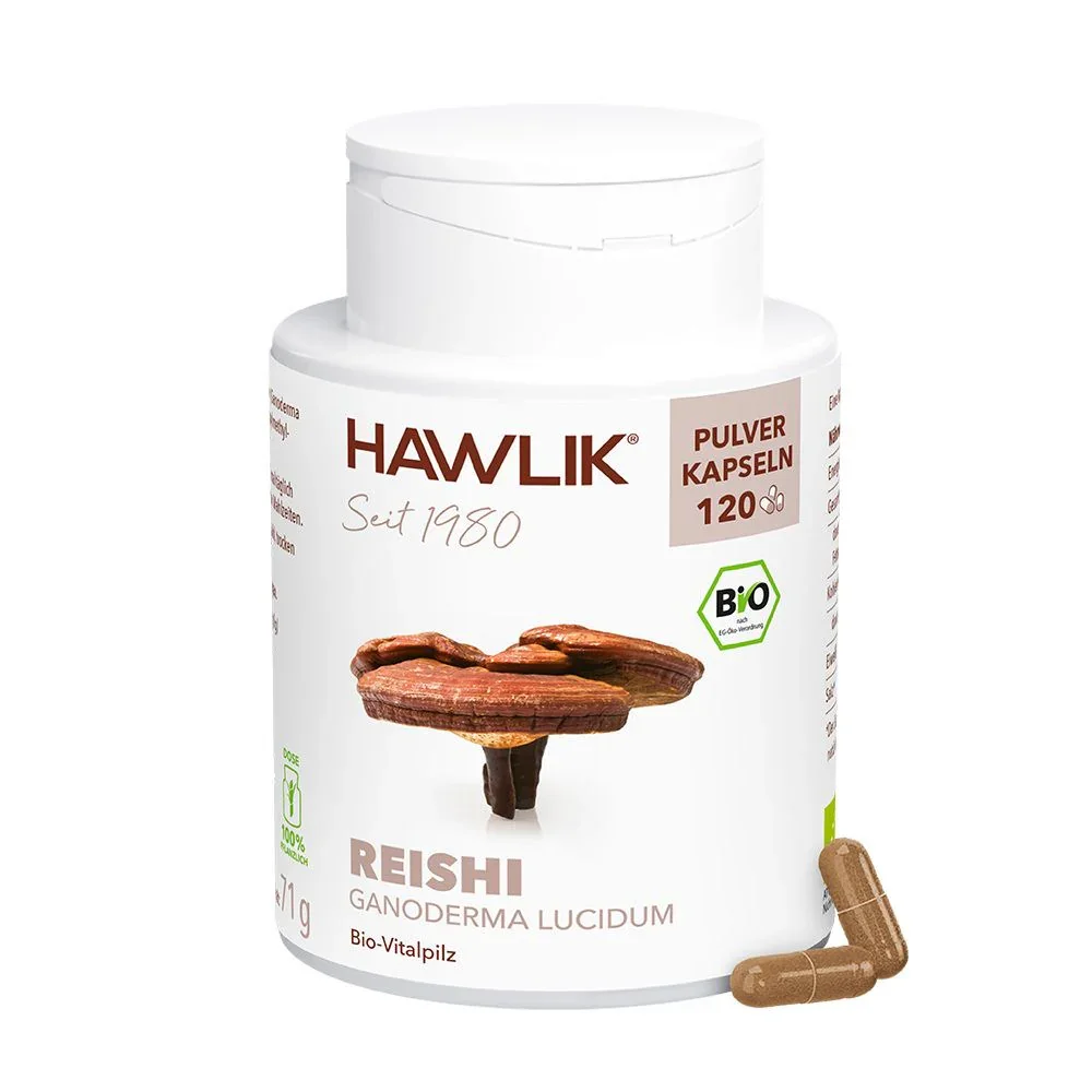 HAWLIK Bio Reishi Pulver Kapseln