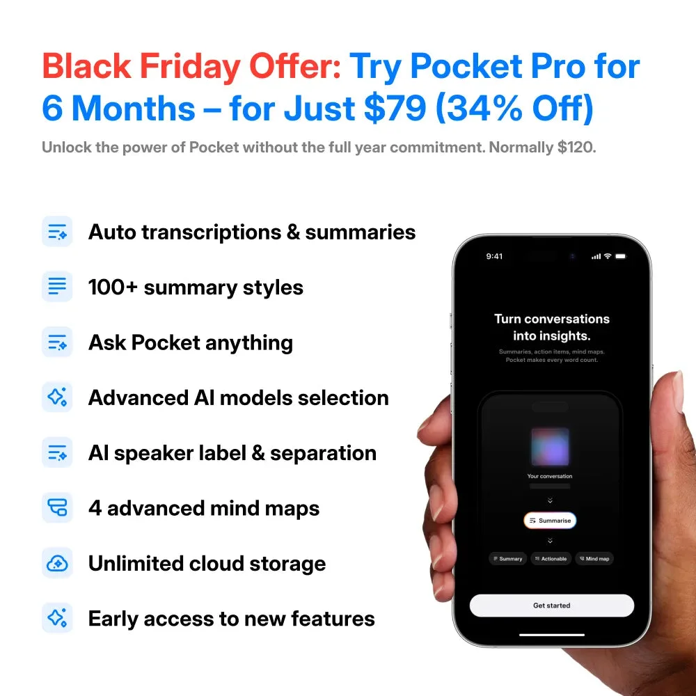 Pocket Pro - 6-Month Access to Pocket’s Full Power (Special Offer)