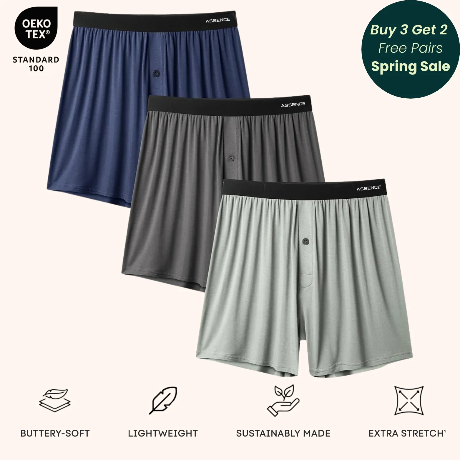 AirLounge™ Loose Bamboo Boxer (3-Pack)