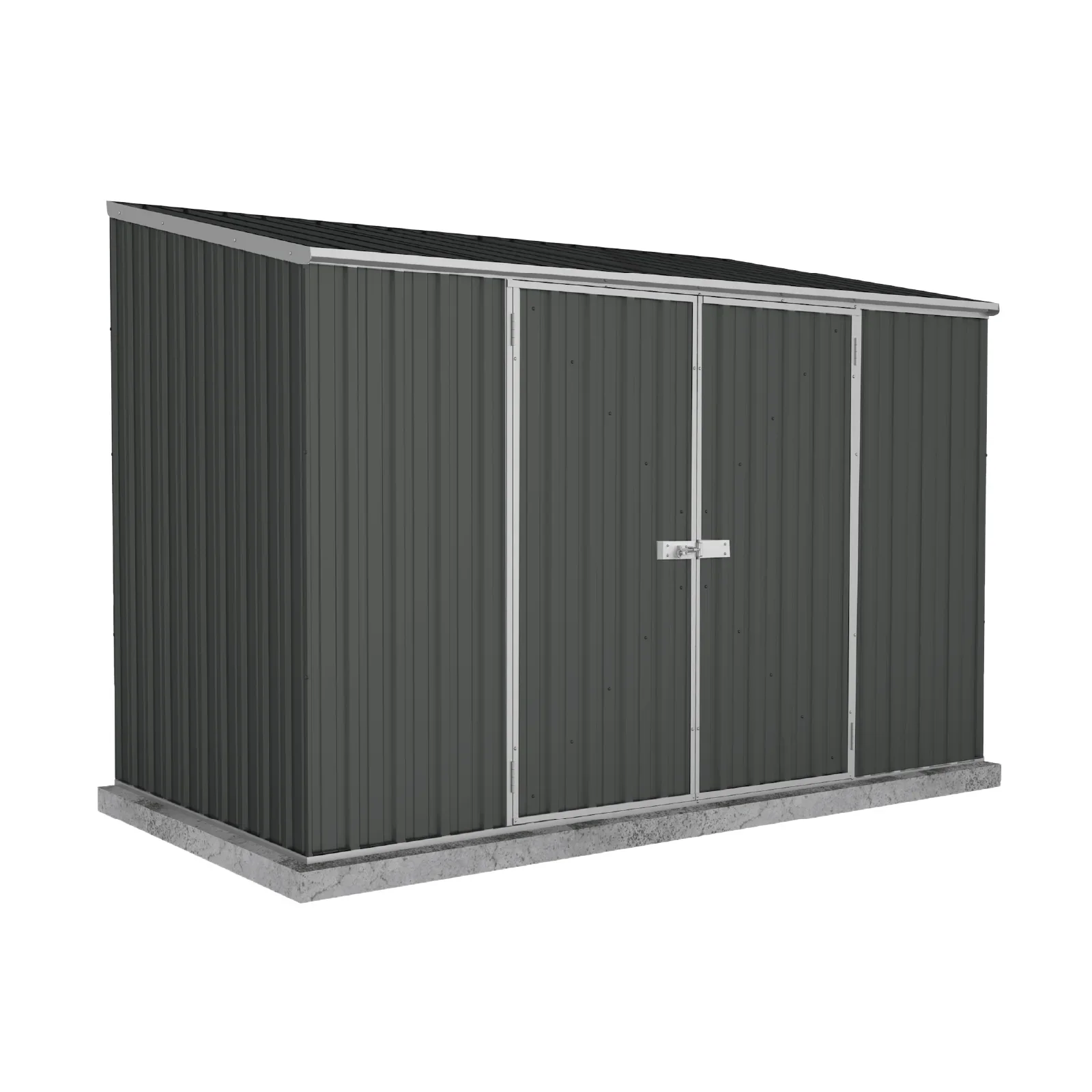 3.00mW x 1.52mD x 2.08mH Garden Shed Space Saver Double Door with Anchors