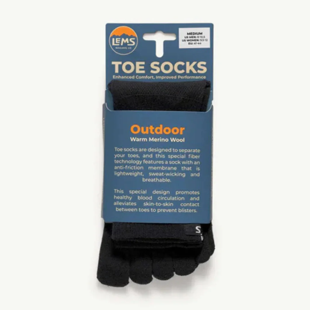 Toe Socks Outdoor Black
