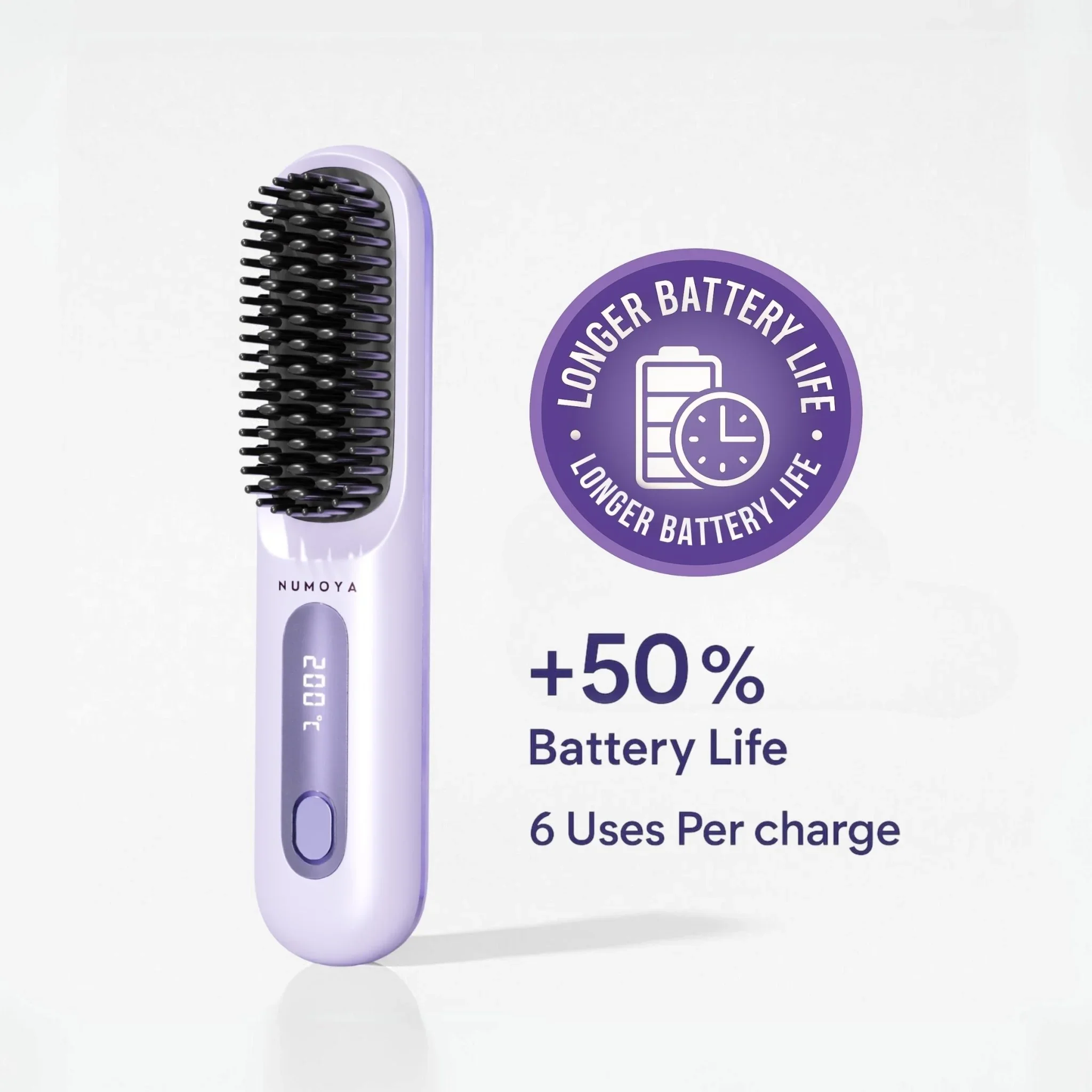 [NEW] Numoya Portable Straightener Brush - GoBrush PRO Anniversary Edition
