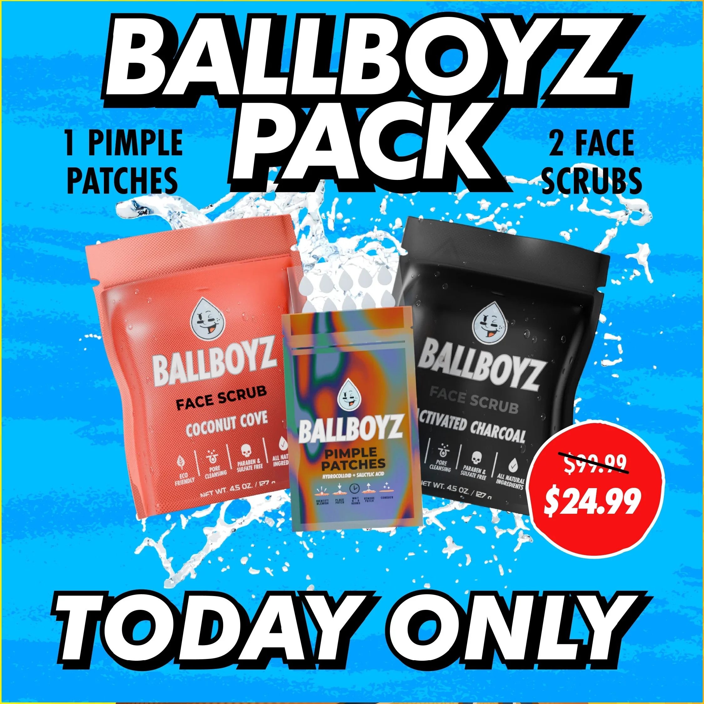 BOYZ NEW YEAR SKIN ESSENTIAL Pack ($40 OFF TODAY ONLY)