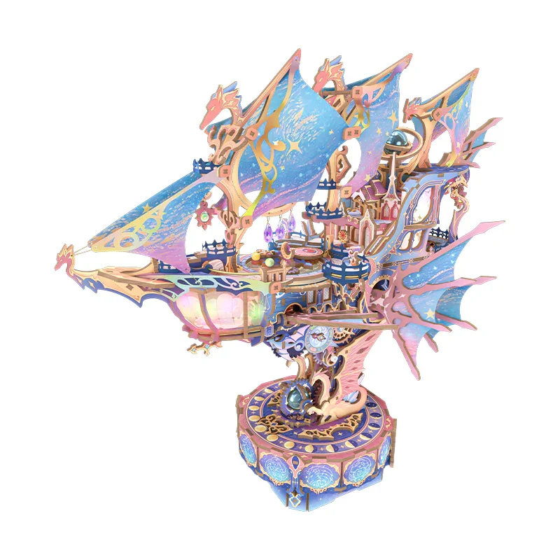 TONECHEER DIY 3D Puzzle Transmission Model Kit (Magical Galaxy)