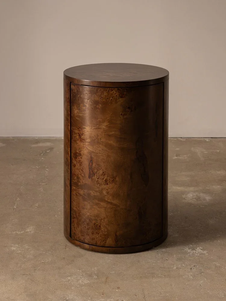 Vernier Round Side Table Tabac