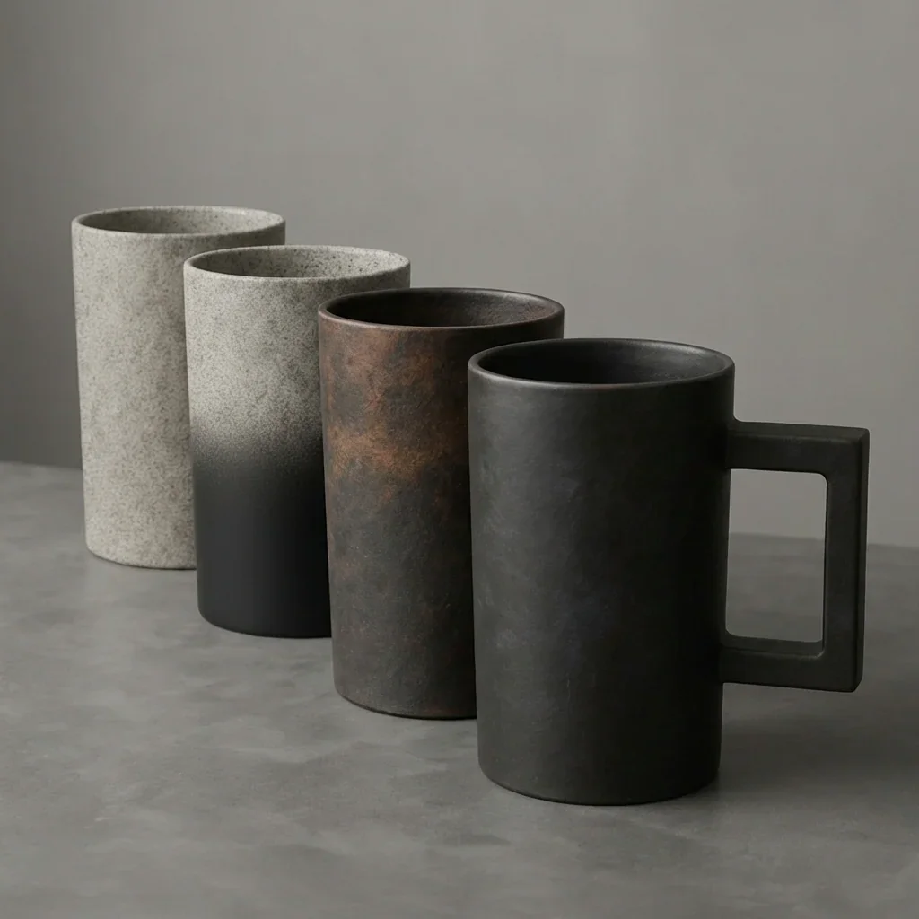 Vintage Industrial Coffee Cups