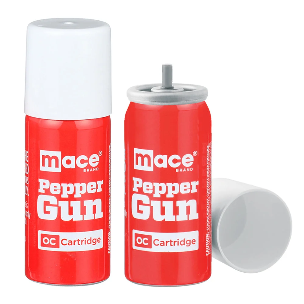 Mace 2 Pack Pepper Spray Cartridge Refill for Mace Pepper Gun