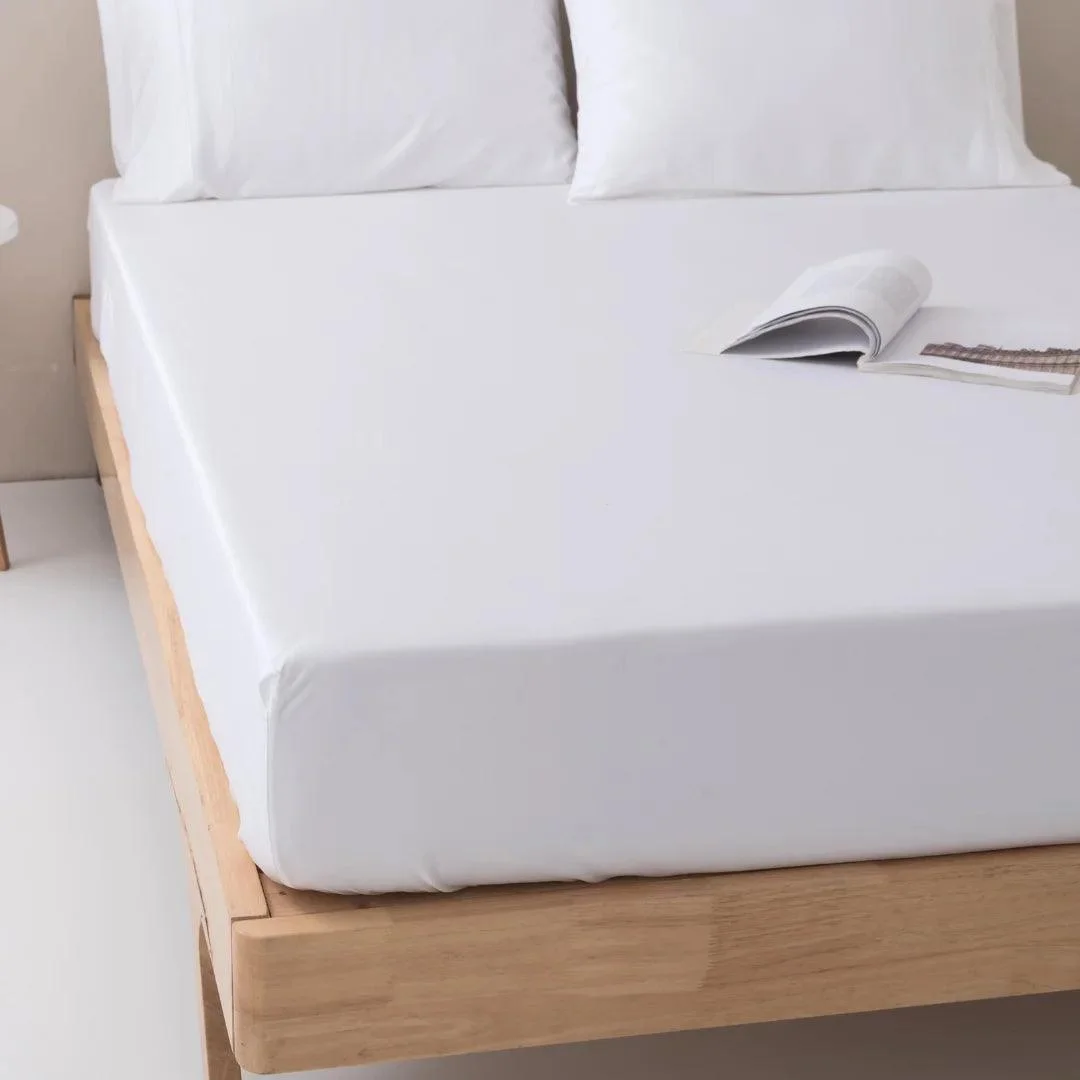 Bamboo Fitted Sheet - White