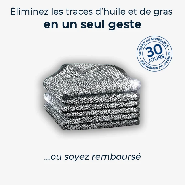 KitchenClean - Chiffons magiques en laine d'acier