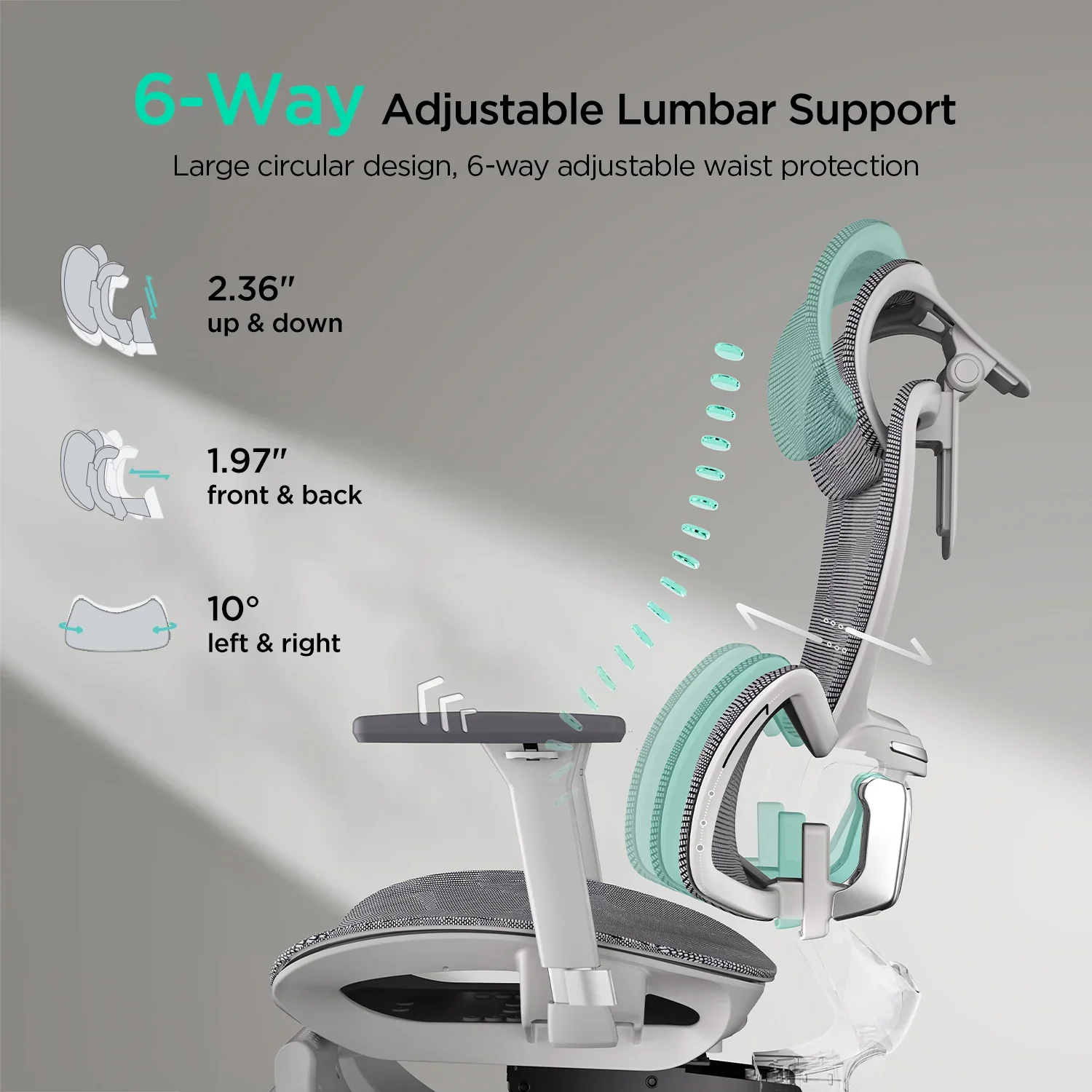 HBADA E2 Pro Ergonomic Office Chair without Footrest