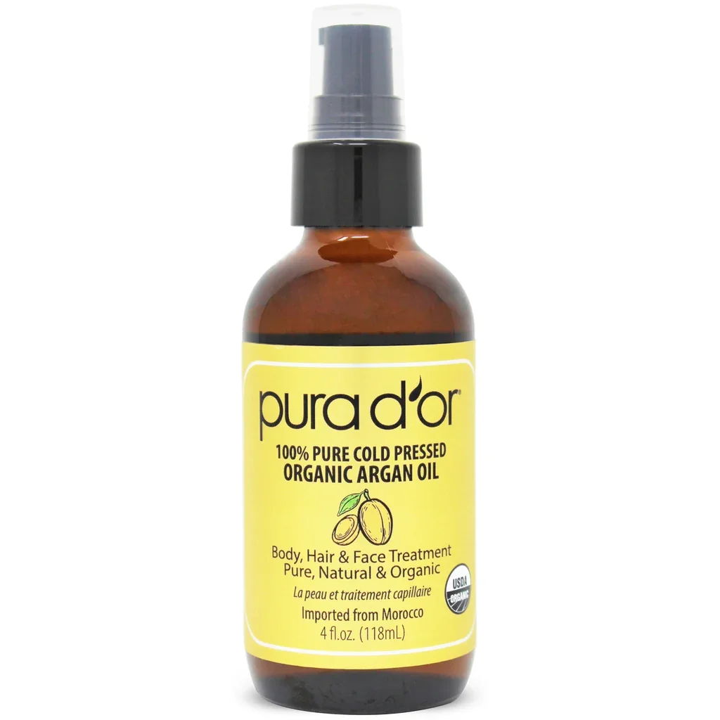 Pure Cold Pressed Organic Argan Oil Gold 4 oz