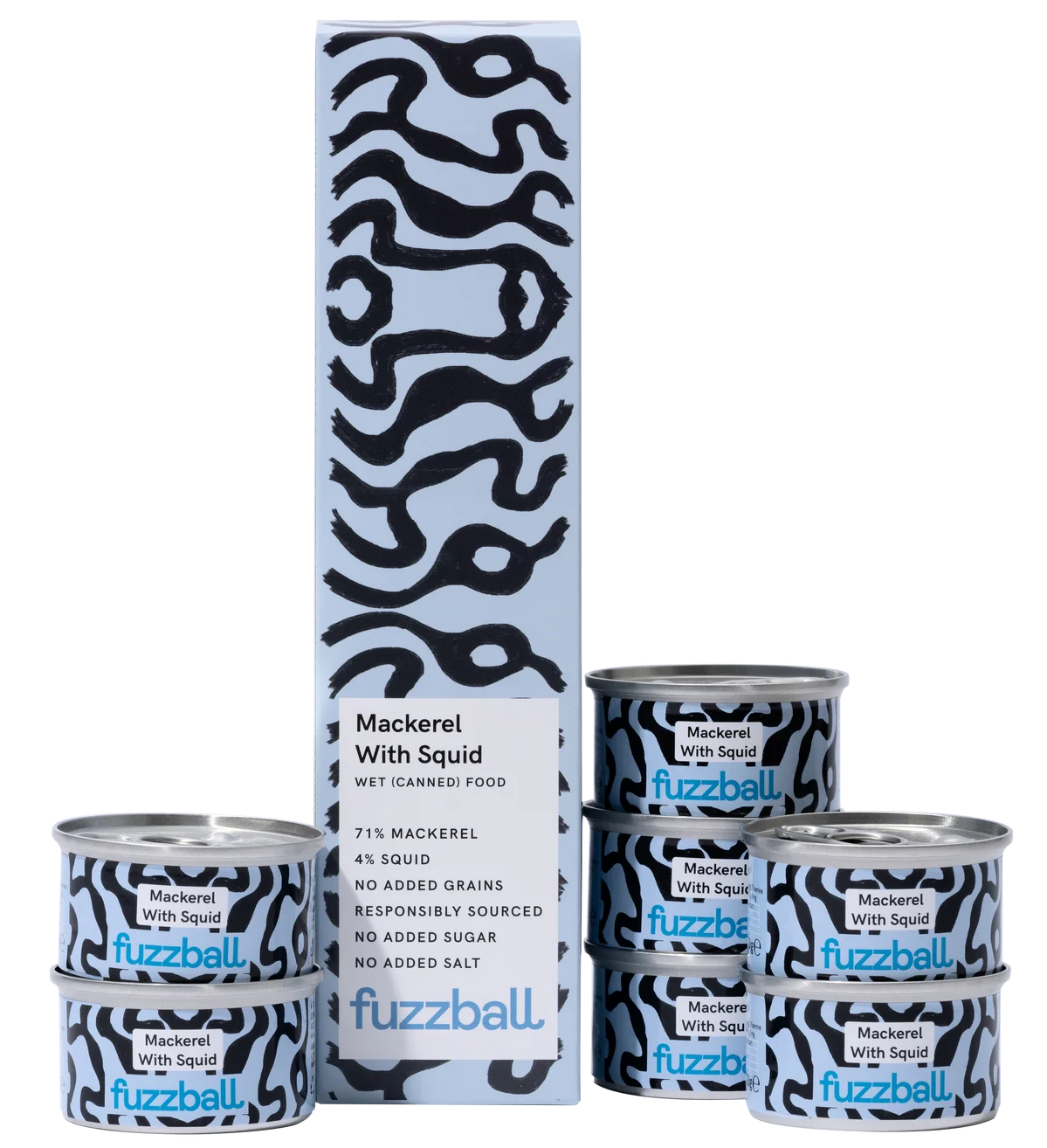 Mackerel with Squid (7 x 70g cans)