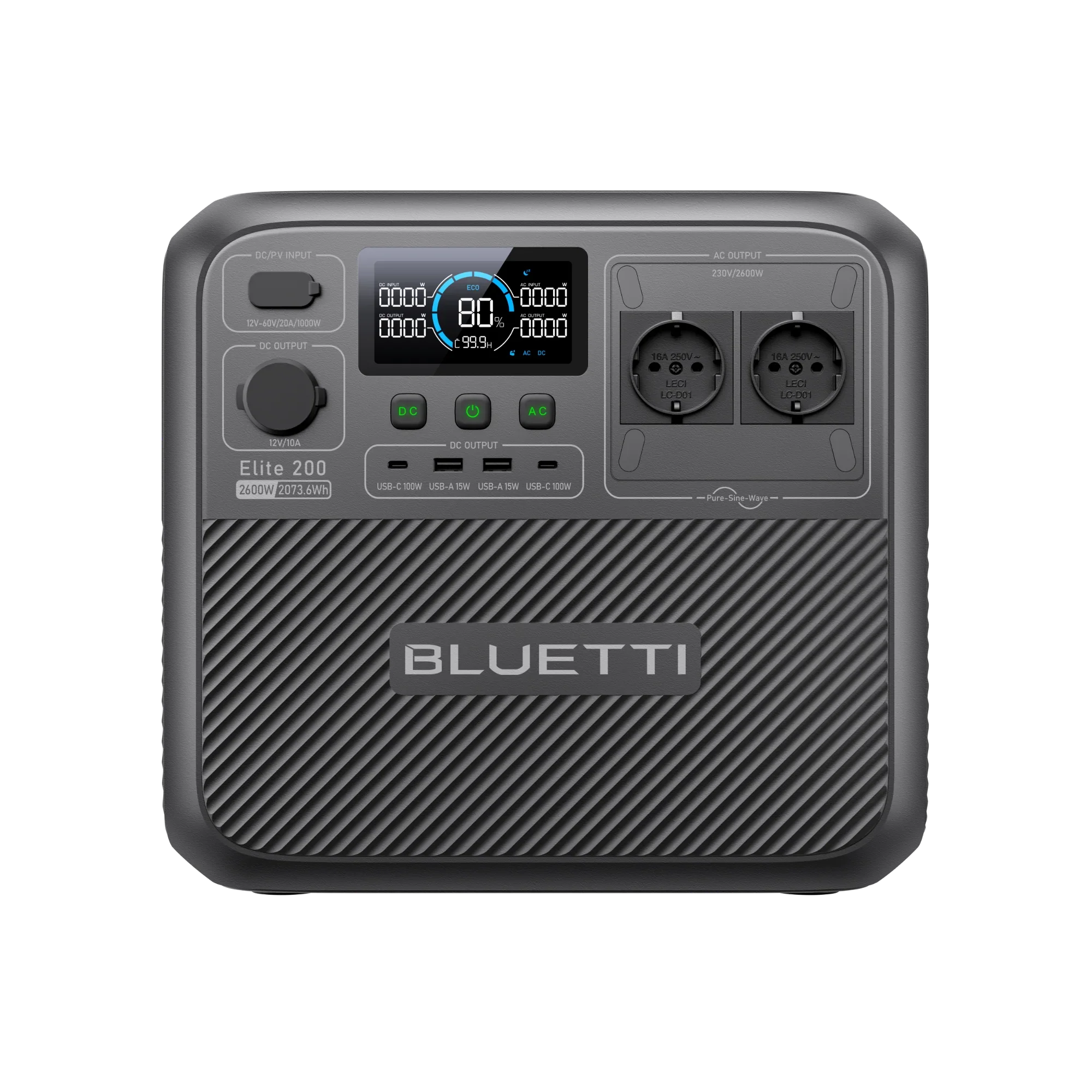 BLUETTI Elite 200 V2 Tragbare Powerstation | 2600 W 2073,6 Wh (Nur Für Deutschland)