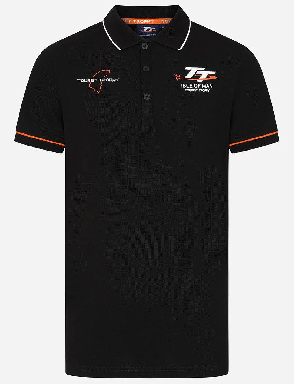 TT Races Mountain Tipped Polo - Black