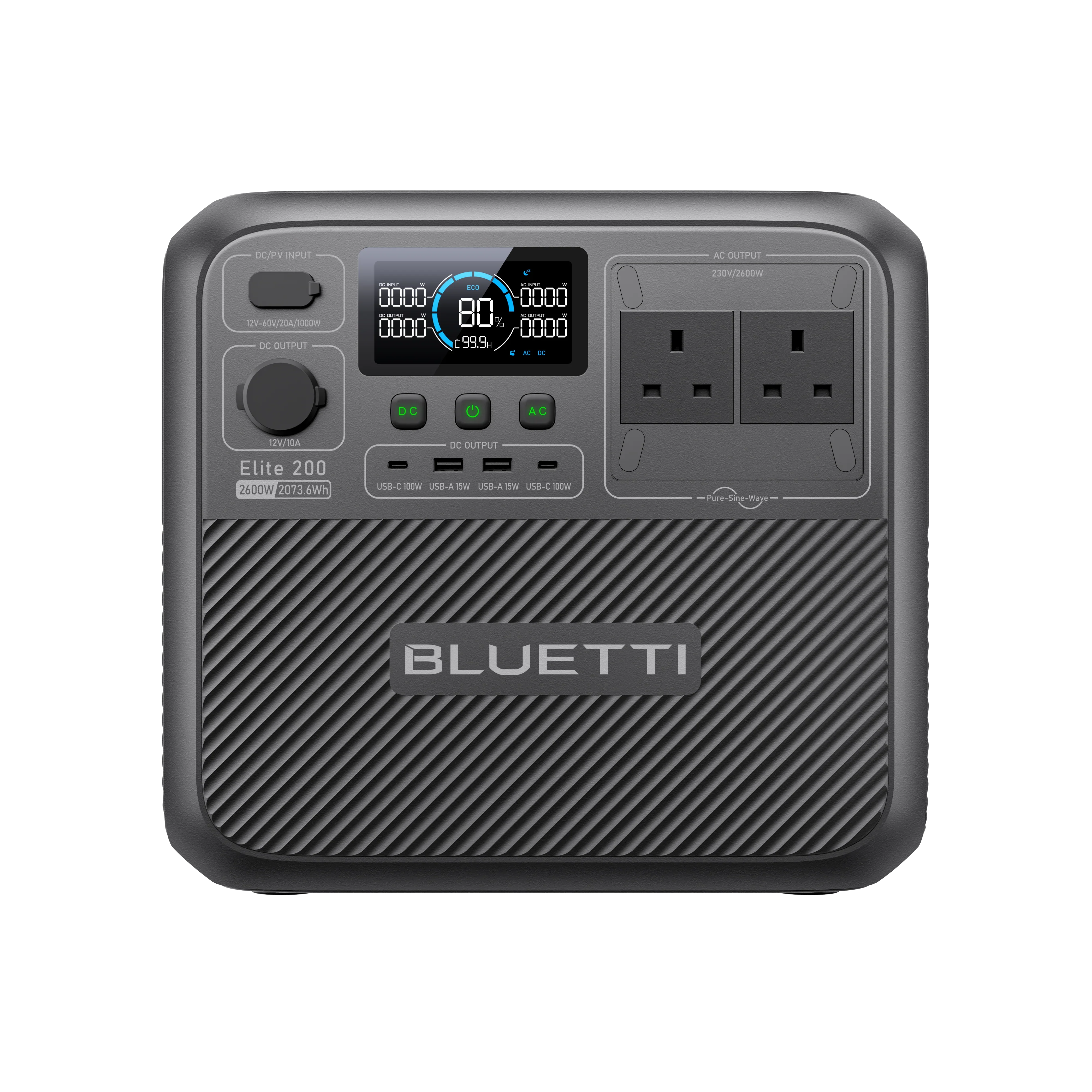 BLUETTI Elite 200 V2 Portable Power Station | 2,073.6Wh 2,600W