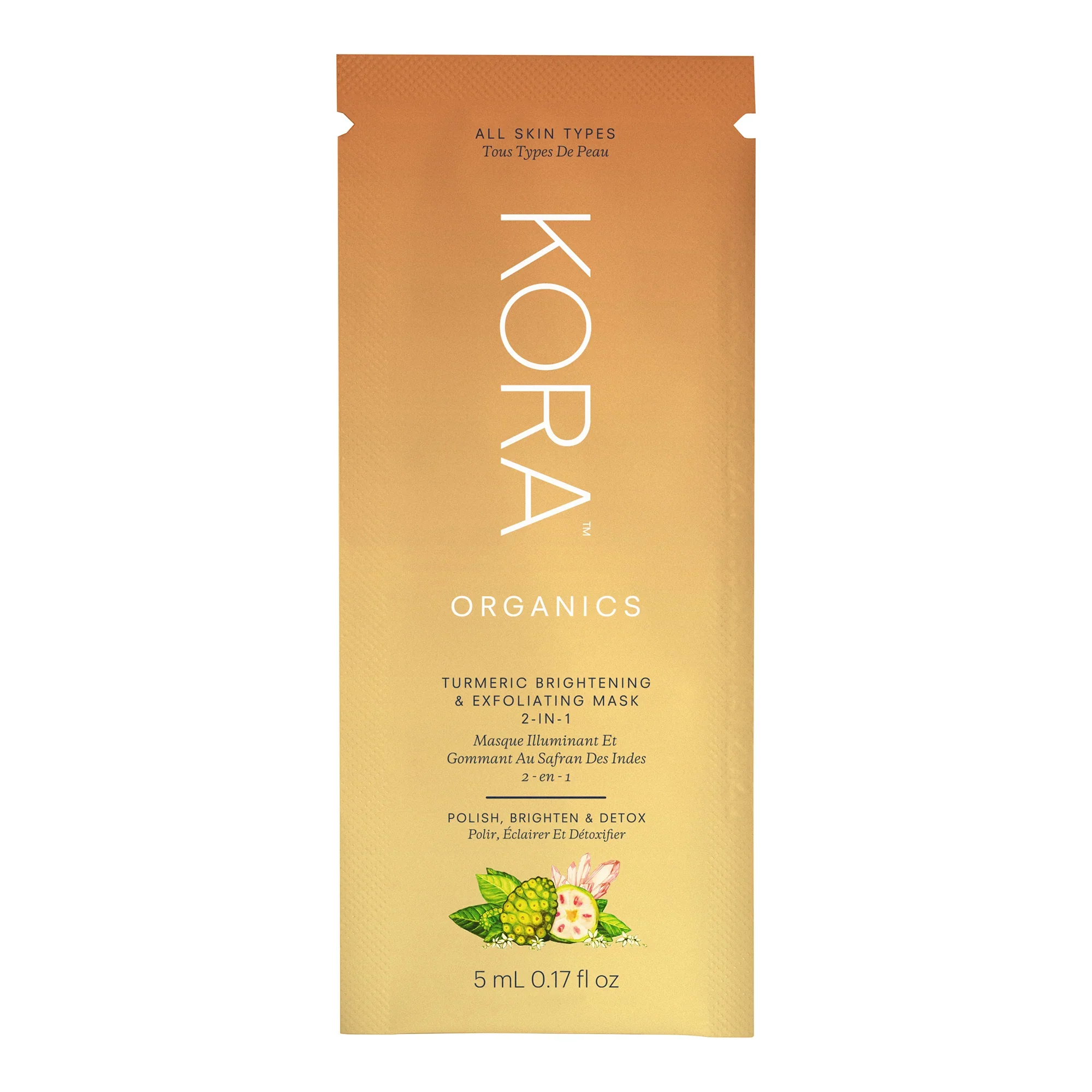 Turmeric Brightening & Exfoliating Mask - 5mL Sample