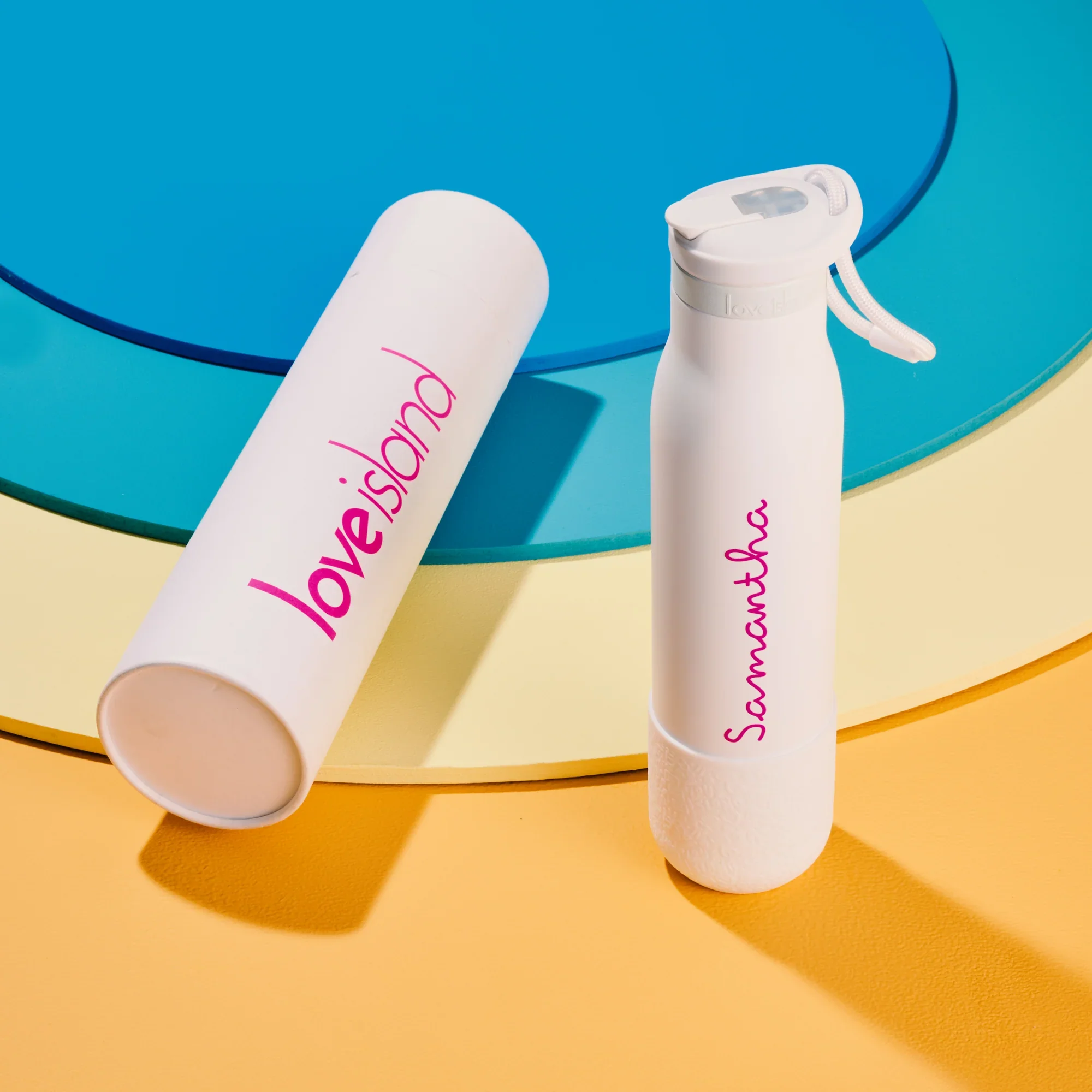 Brand New Official Love Island Insulated Water Bottle - Personalised