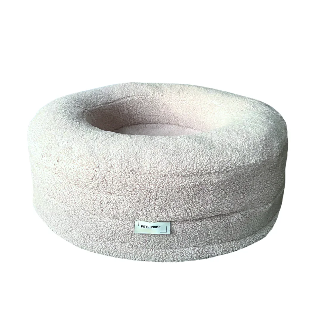 Kattenbed Bouclé Teddy - Milky