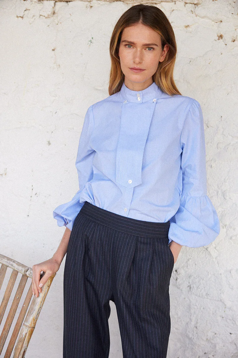 Camisa Johana celeste