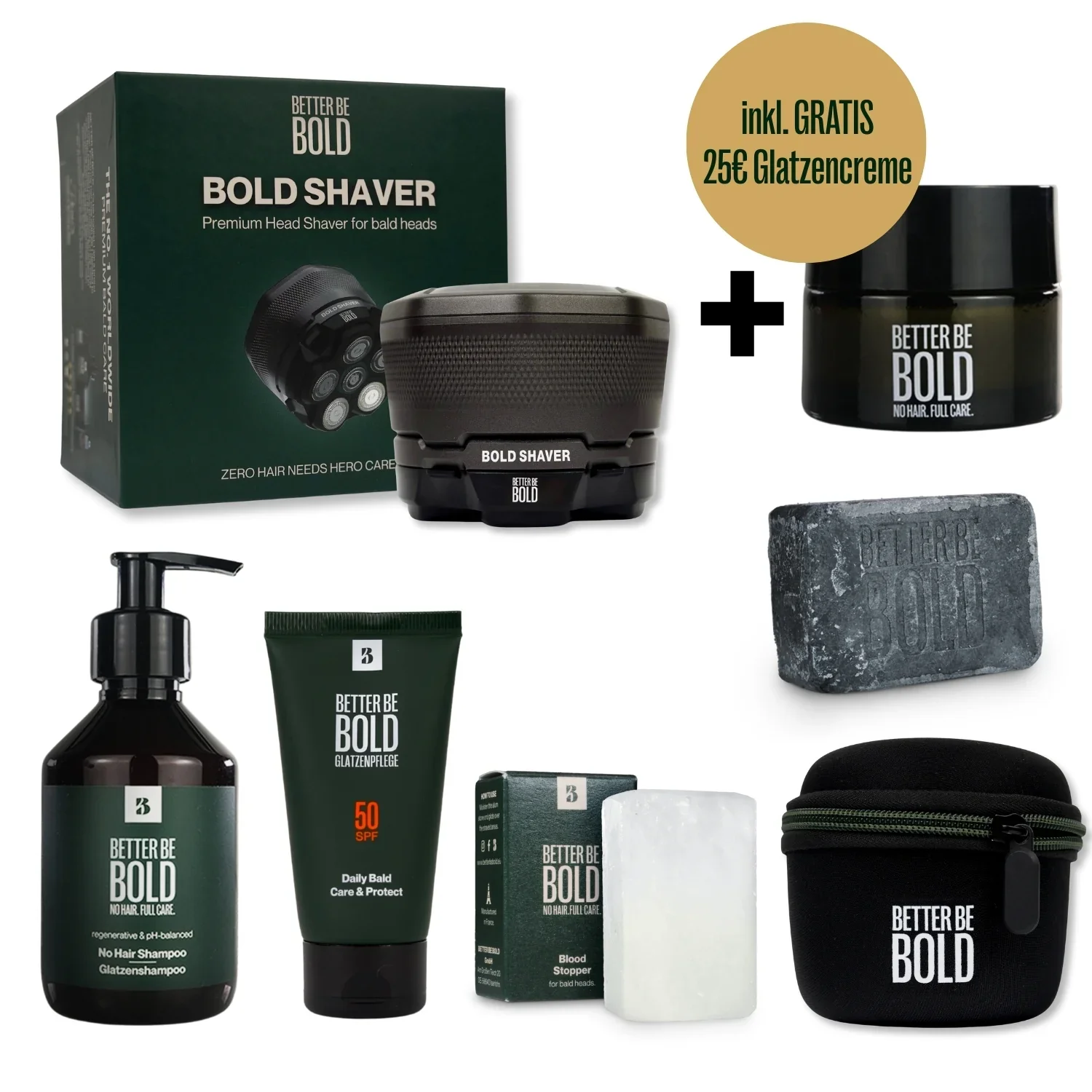 BOLD SHAVER Set 3.0 -  Glatzenrasierer + After Shave Glatzenpflege