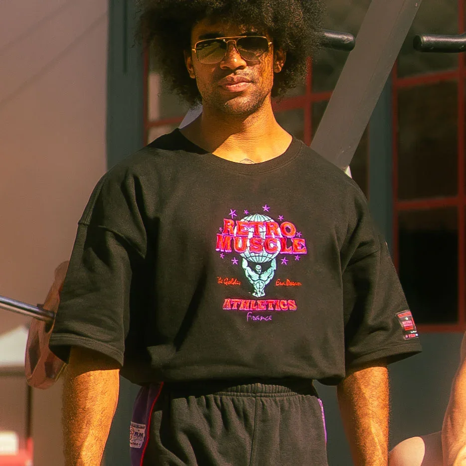 Sweat Pump Cover Golden Era Brodé | Noir