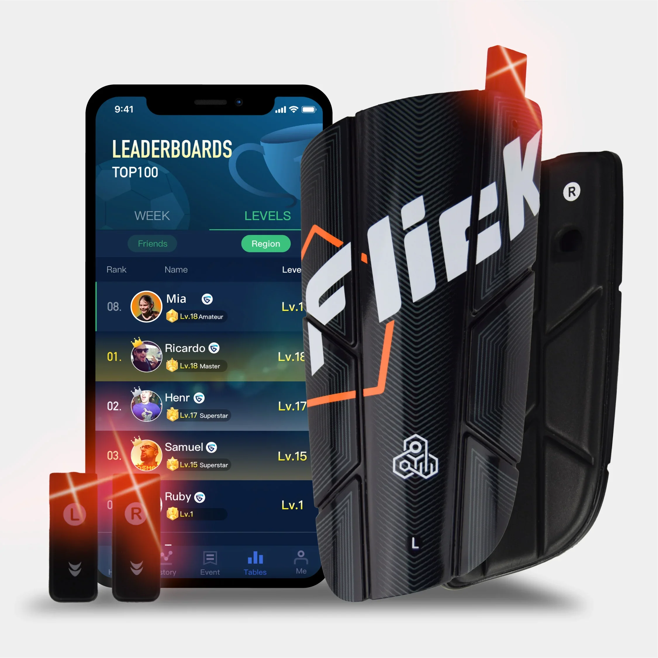 Smart Football Tracker With Shin Guards