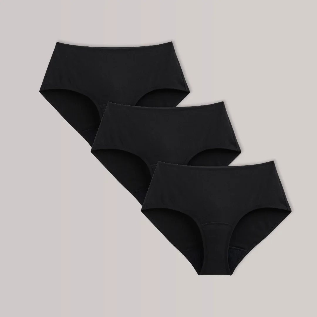 TENA 3 Pack Organic Cotton Underwear