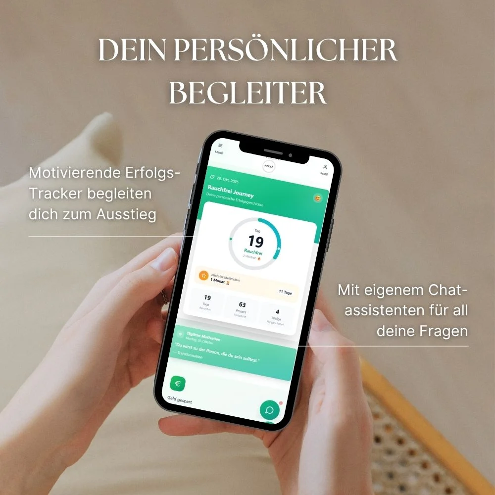 Makya Rauchfrei App - Mit persönlichem Assistenten