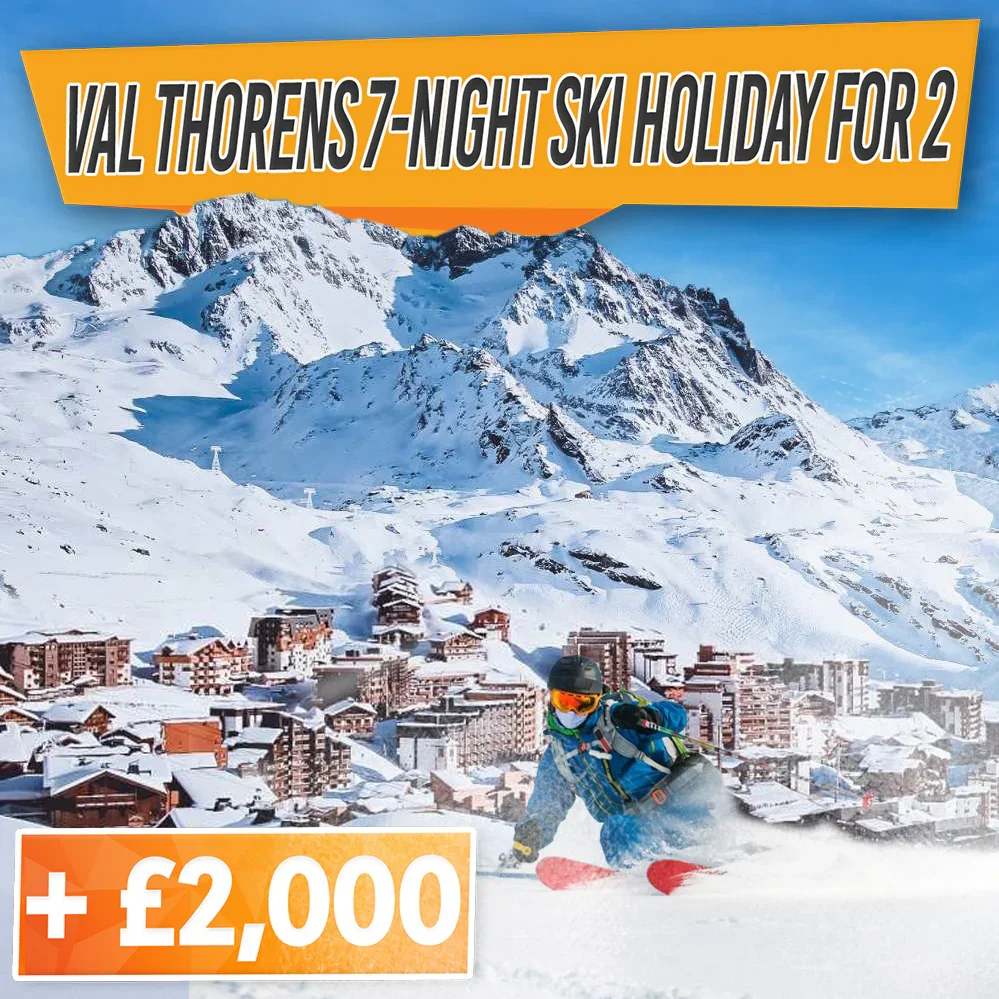 Ultimate Val Thorens 7-Night Ski Holiday for 2 + £2,000 Cash! - 17th October 25