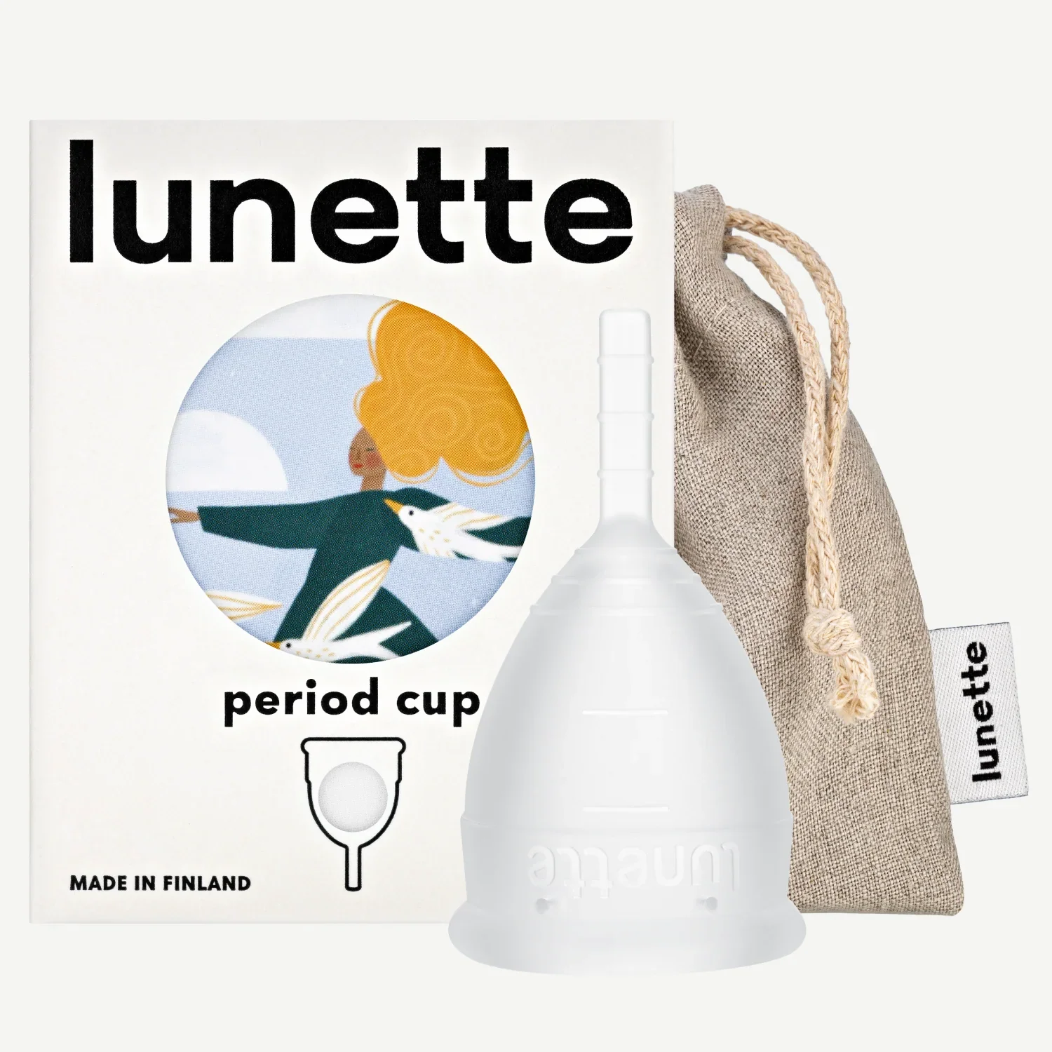 Lunette Period Cup Clear Size 1 & 2