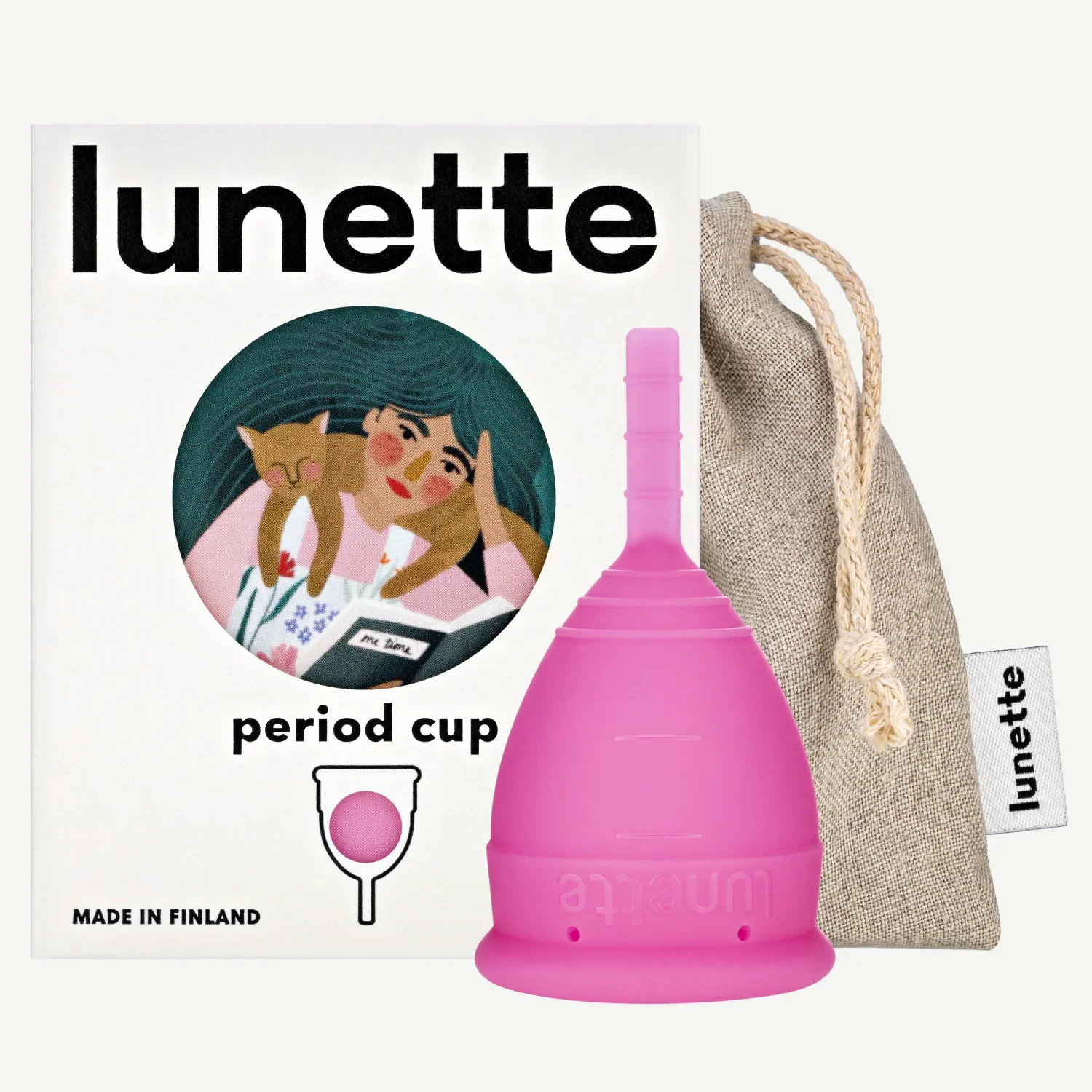 Lunette Period Cup Pink Size 1 & 2