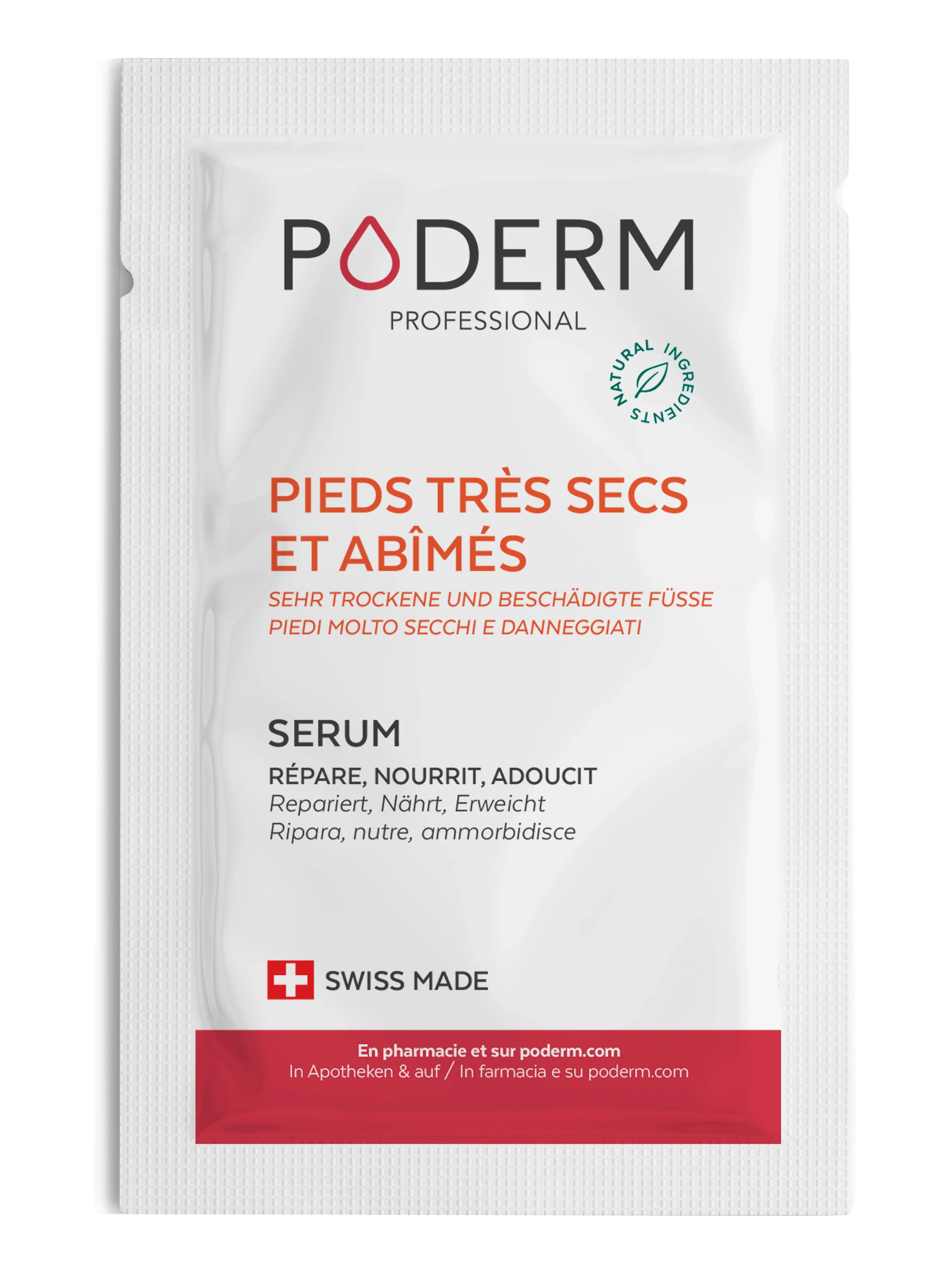 Échantillon Pieds Très Secs et Abîmés