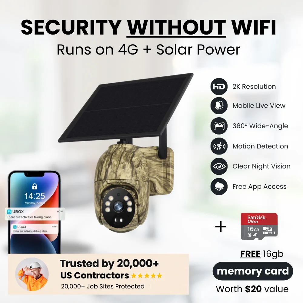 SafeGuard — 4G Job Site Security Camera