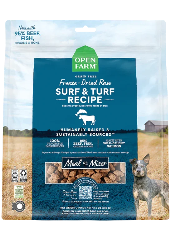 Surf & Turf Freeze Dried Raw Morsels for Dogs