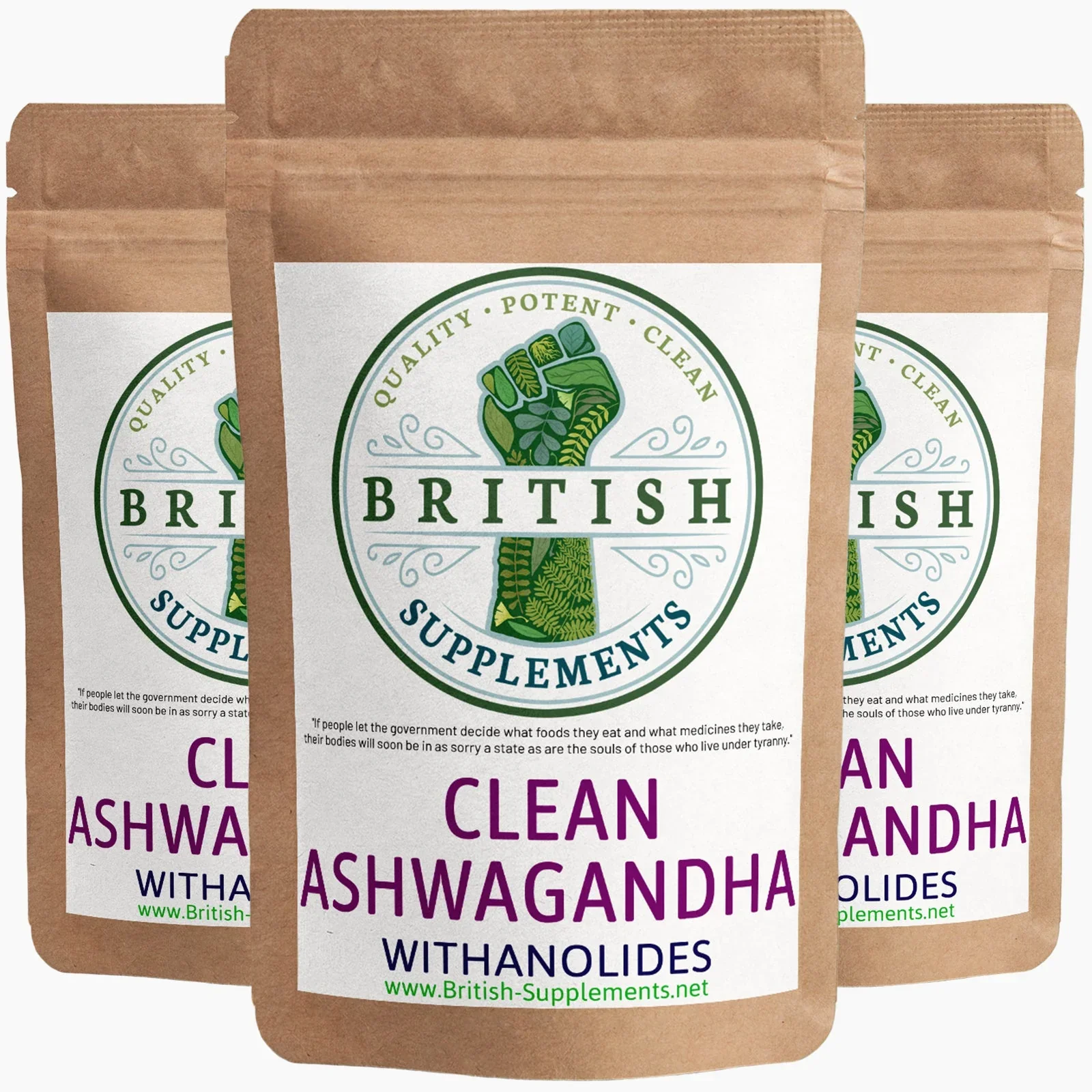 Clean Genuine Ashwagandha + Uptake Blend