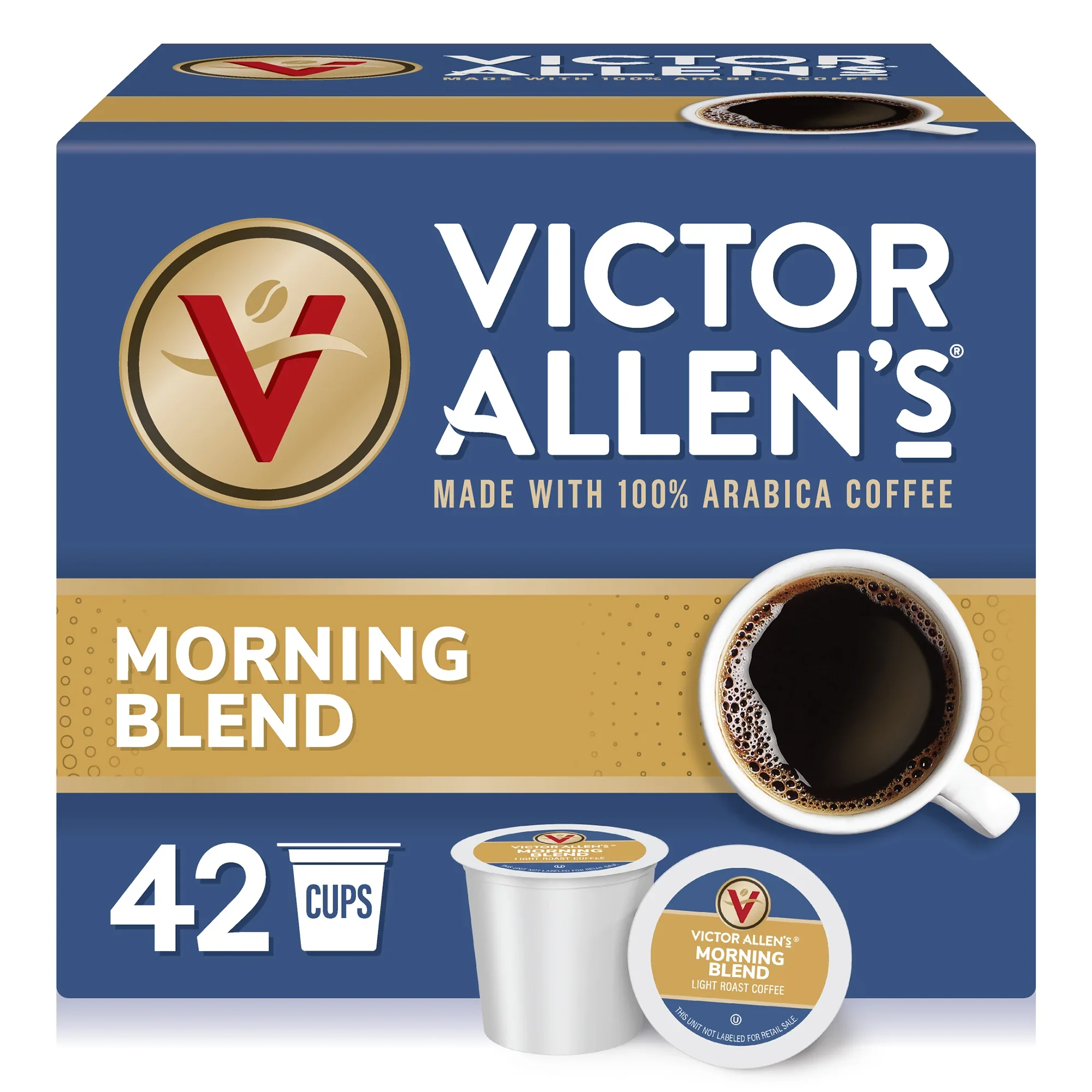 Morning Blend, Light Roast, Single Serve Coffee Pods for Keurig K-Cup Brewers