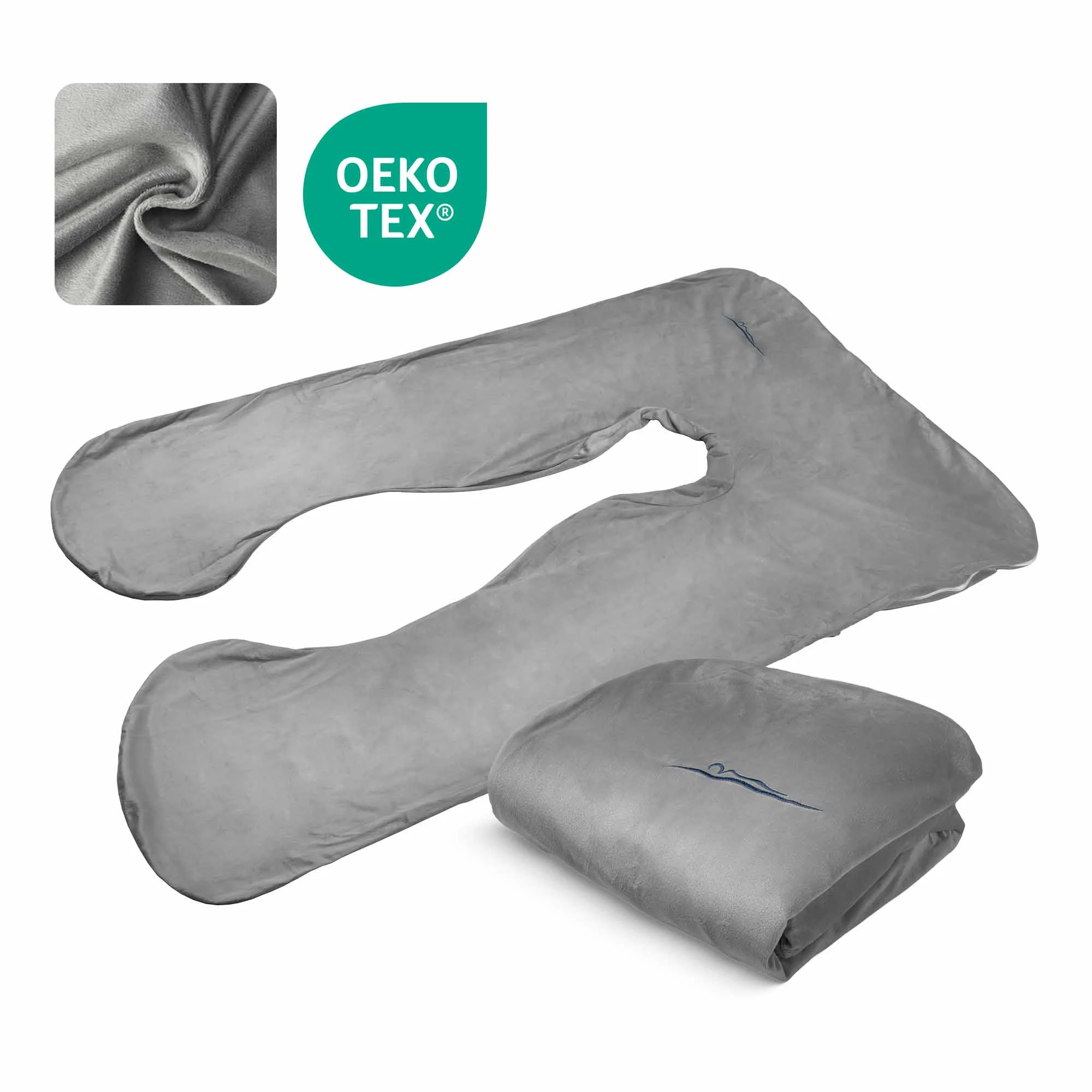 Ersatzbezug - Mikroplüsch (Dunkelgrau)