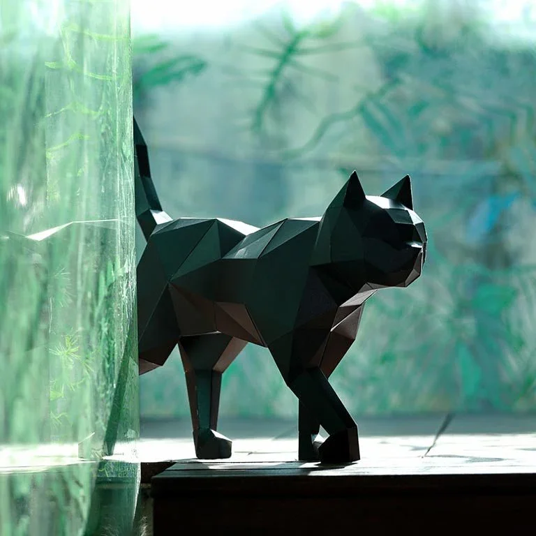 Black Cat Model | 3D Papercraft Cat