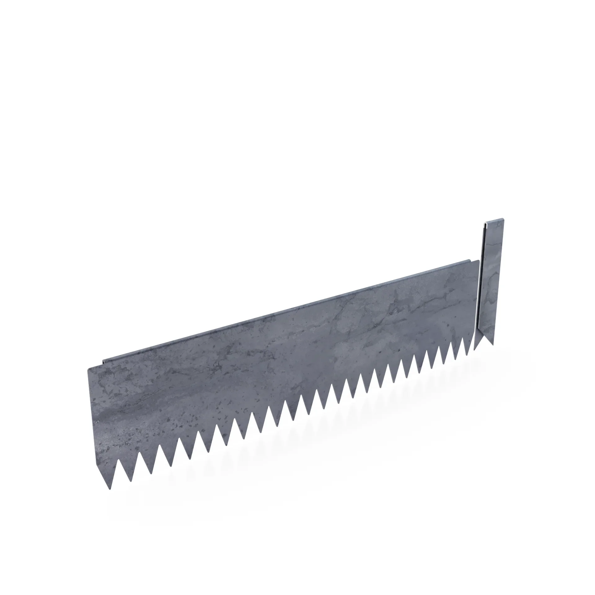 Hammer-In Landscape Edging - Cor-Ten Steel - 2ft Strips - Plus Connector Clips