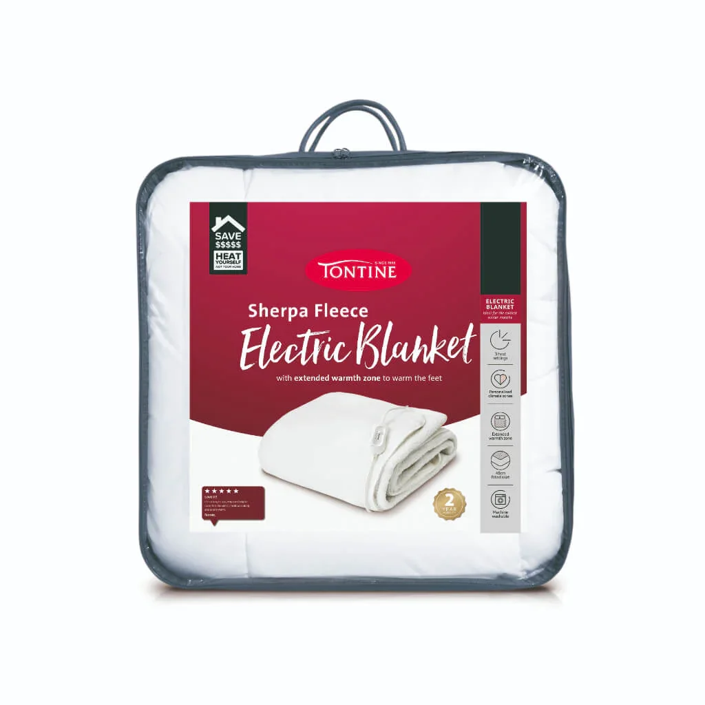Soft & Cosy Sherpa Fleece Electric Blanket