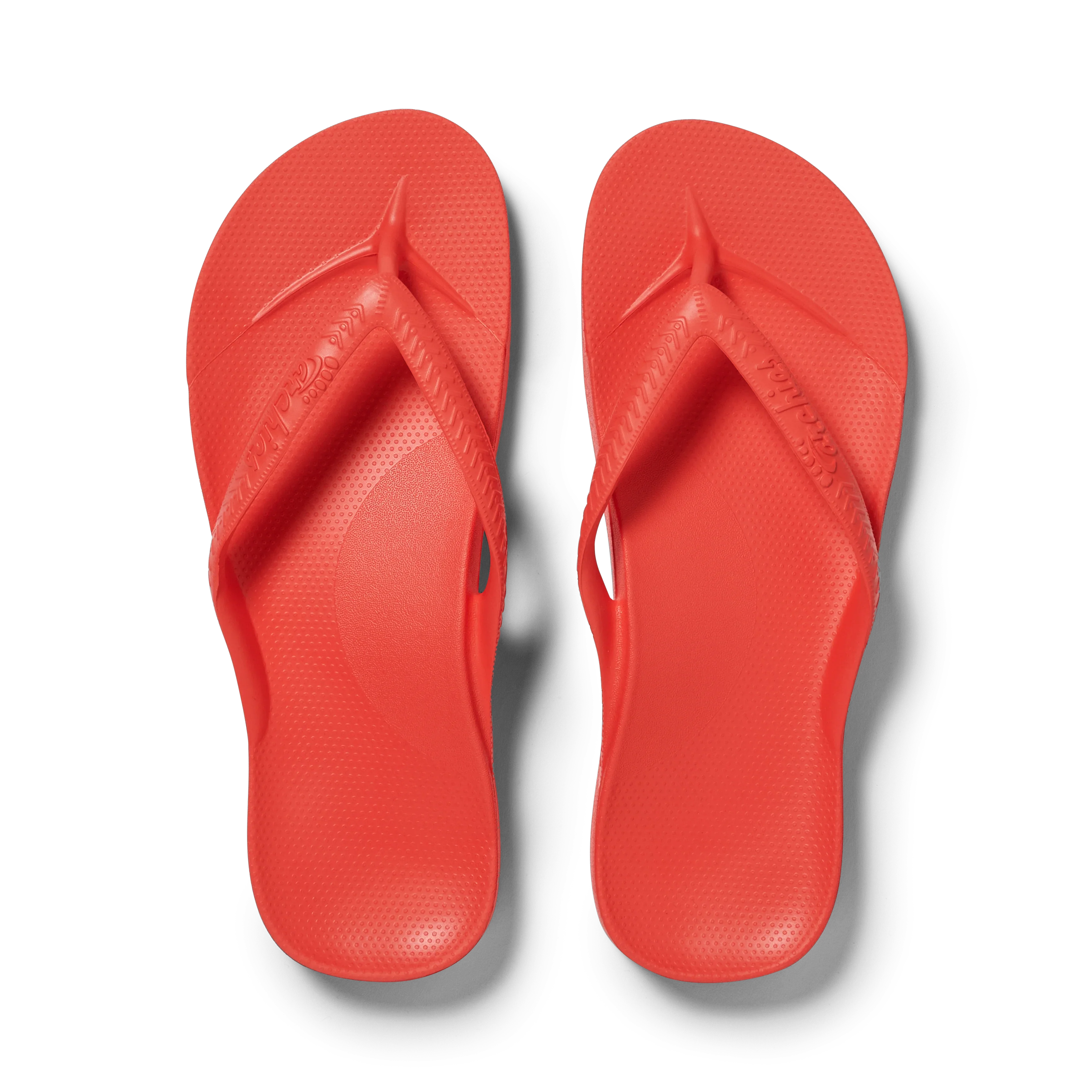 Arch Support Flip Flops - Classic - Coral