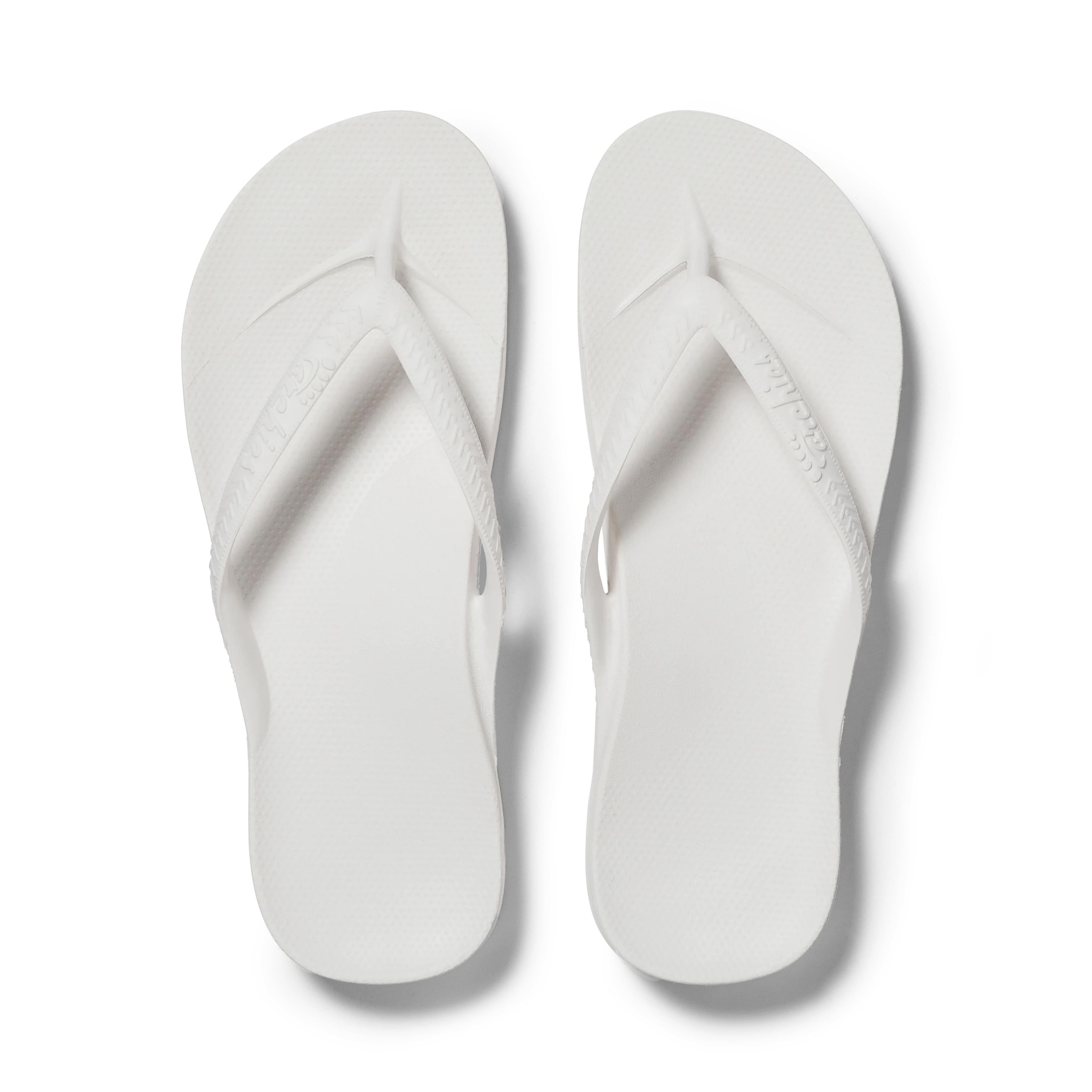 Arch Support Flip Flops - Classic - White
