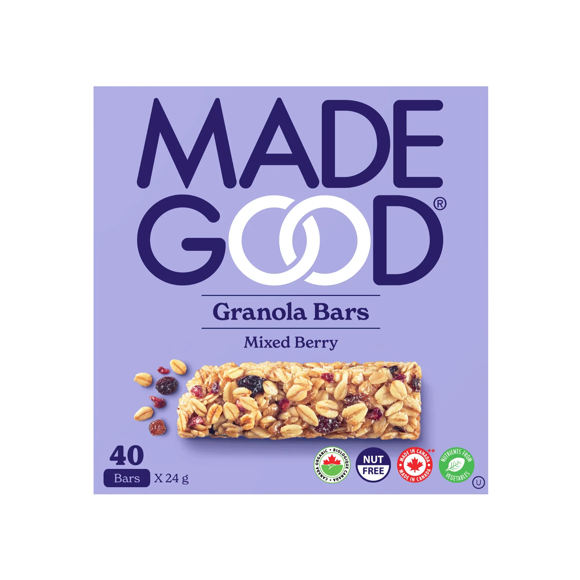 Mixed Berry Granola Bars