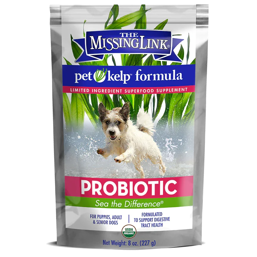 Pet Kelp® Probiotic - Organic Limited Ingredient Supplement For Dogs 8 oz Powder