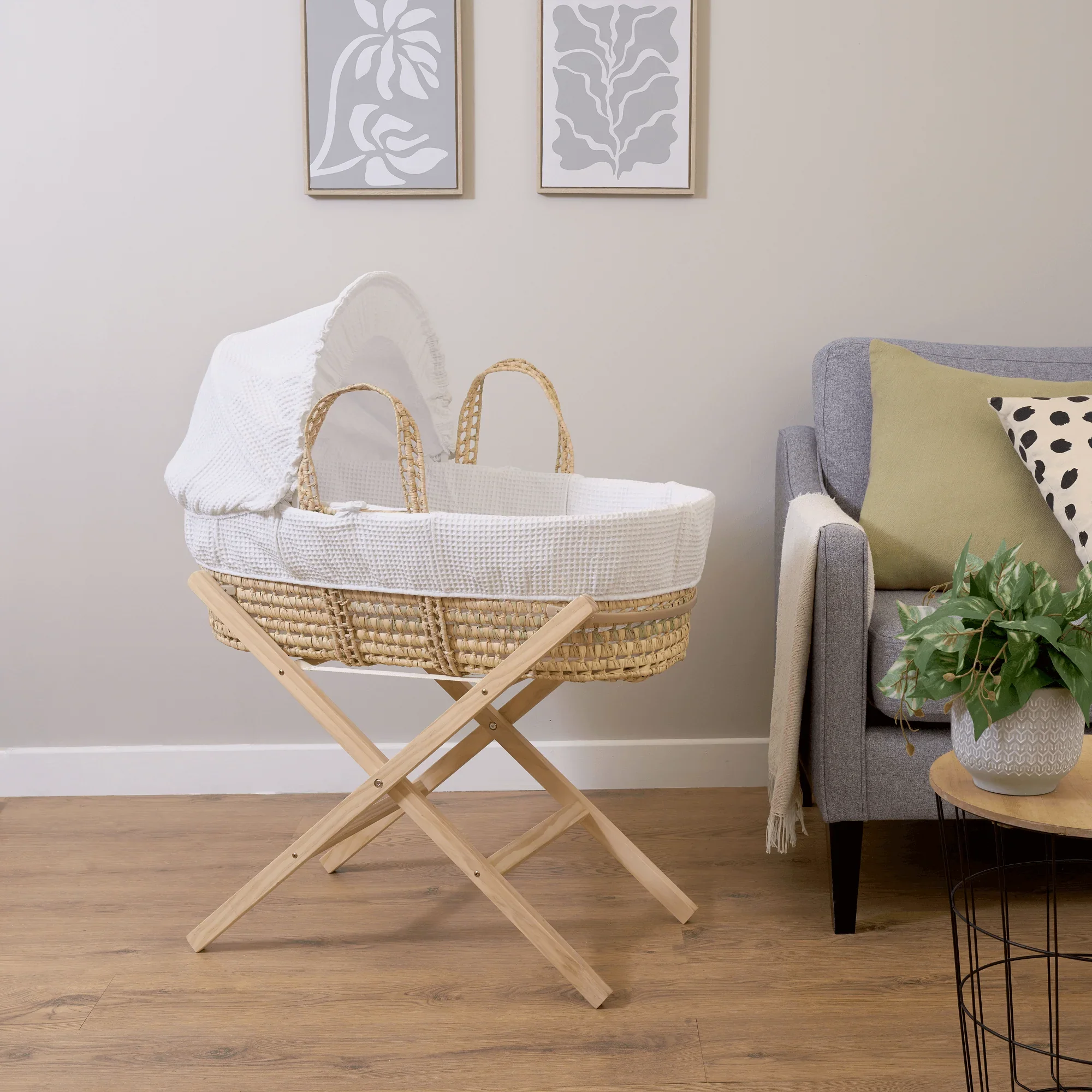 Waffle Palm Moses Basket