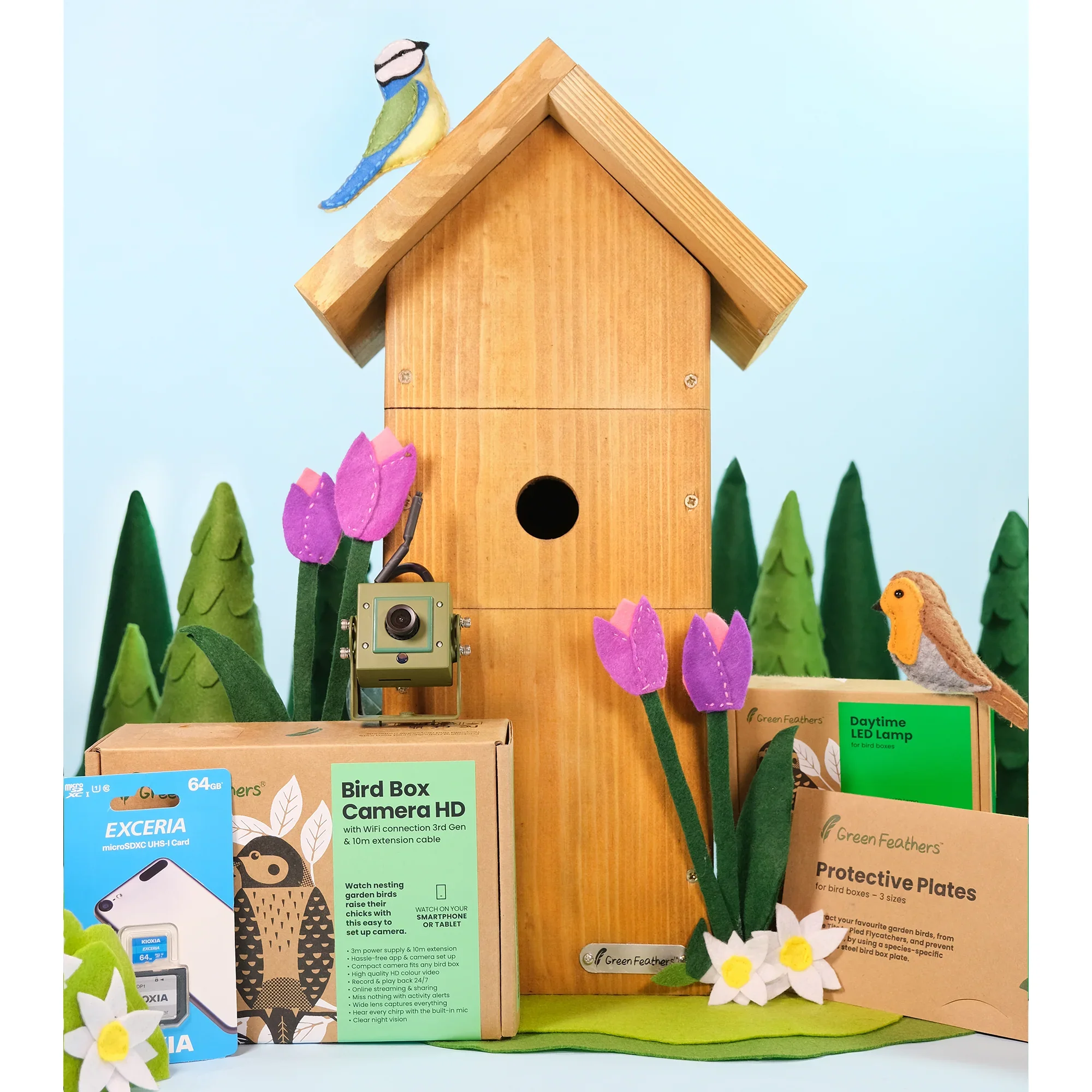 WiFi Bird Box HD Camera Complete Pack