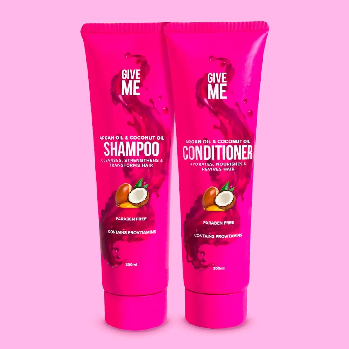 Nourishing Shampoo & Conditioner Bundle - Argan Oil & Coconut Oil (Worth £13.98)