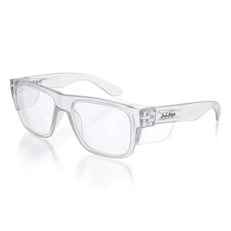 Fusions Clear Frame Clear Lens Safety Glasses